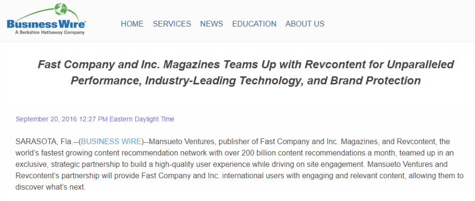 Revcontent Forbes Inc